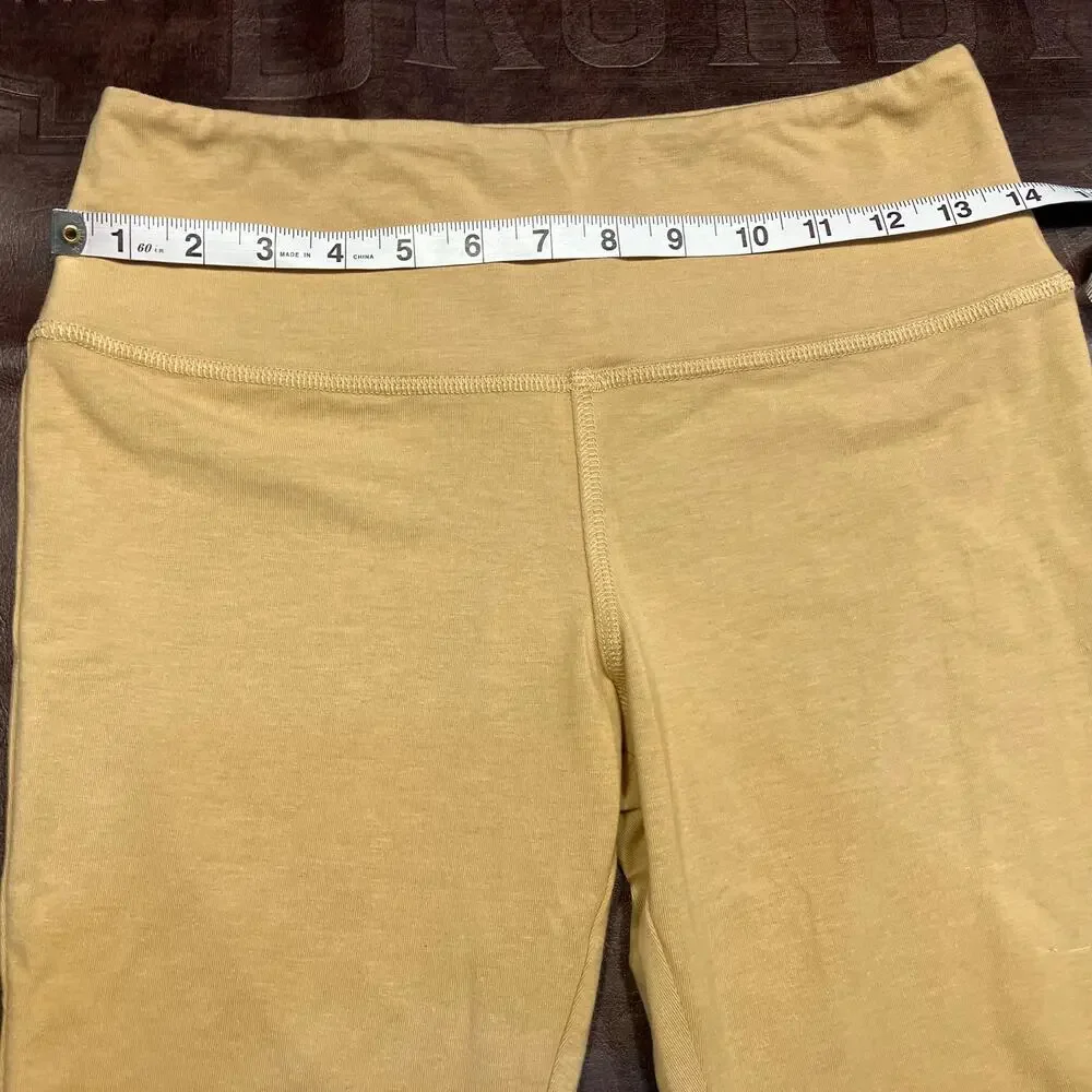 New‎ Chaser Mid-Rise Tan Leggings Womens Small Lounge Soft Neutral Minimalist